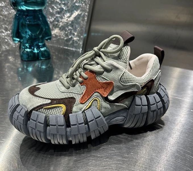 Men's Shoes Summer Breathable Men's Sports Casual Genuine Leather Net Celebrity Hot Style Height Increase Dad Fashion Shoes_vogvips.com