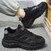 Men's Spring New Breathable Mesh Sports Men's Trend Versatile Thick Soles, Anti Slip Casual Shoes, Dad Trendy Shoes_vogvips.com