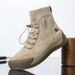 High-top Large-size Women's Shoes First-layer Leather Women's Martin Boots Short Boots Sports And Leisure Shoes Versatile Leather Boots_vogvips.com