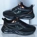 2024 Autumn New Waterproof Running Men's Leather Ultra-Light Sports Student Trendy Shoes Cross-Border_vogvips.com