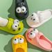 Tongue Kiss Slippers Big Eye Dog Slippers,Cute Funny Big Eye Dog Fun Cartoon Package Head Eva Slippers For Women_vogvips.com