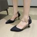 French-style Pearl High-heeled For Women, Thin Heel, 2026 Spring-summer New Model, Youthful And Fresh, Single-strap_vogvips.com
