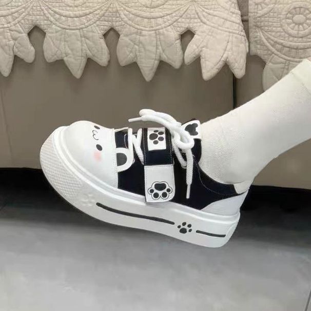 Chubby, Otaku, Cute And Soft, Original Lolita Student Canvas Shoes For Porter Academy's Single Shoe Girls In Spring 2025_vogvips.com