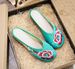 Summer Color Blocking Casual Walking Embroidered Cloth Shoes For Women's Fabric Cool Slippers_vogvips.com
