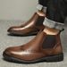 Vintage Martin Bullock High Top Carved Men's Casual Leather Shoes Platform Leather Boots_vogvips.com
