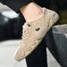 Leather Casual Sneakers For Men Comfortable Summer Walking Designer Loafers Moccasin 2023 New In Luxury Sports Shoes Man_vogvips.com