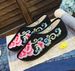 Two Flat Injection Molded Soft Soles, Winter Cotton And Velvet Embroidered Cloth Pregnant Shoes, Women's Shoes_vogvips.com