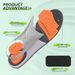 Arch Support Insoles For Flat Feet & Overpronation – Cushioned Orthotic Shoe Inserts For Men & Women (Grey/Black, Sizes 35-46, All-Season)_vogvips.com