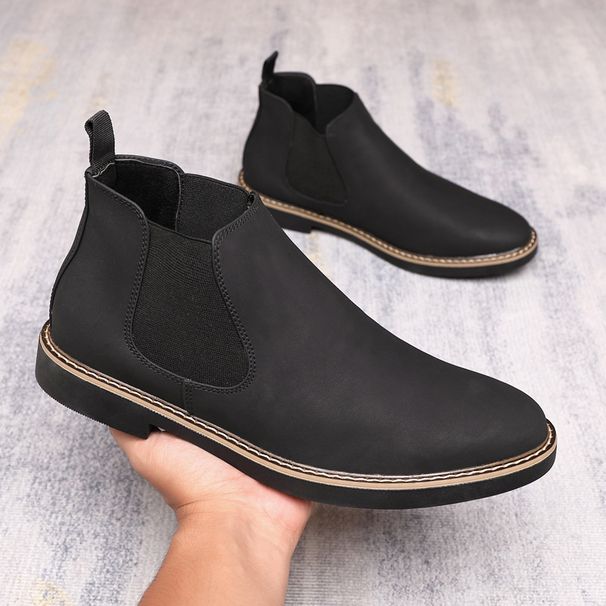 European Warm Series Men Large Size Autumn Winter New Style Suede Martin British Pointed Toe Trendy Versatile Boots_vogvips.com
