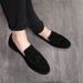 Autumn New Men's Tassel Loafers With Suede Lightweight Soft Soled Shoe Covers And Bean Shoes_vogvips.com
