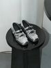 Spring Red Bowknot Small Shoes Women Spring And Summer Genuine Leather Retro Shallow Mouth Rivet Ballet Flats_vogvips.com