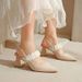 French High Heels Women's Outer Wear 2024 Summer New Fashion Versatile Comfortable Super Soft One-word Buckle Belt With Skirt_vogvips.com