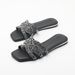 Women's Shoes Summer New Style Rhinestone Sequin Flat Sandals For Outdoor Wear_vogvips.com