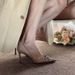 New Nude Rhinestone Pointed Toe High Heels Women's Shoes Feminine Sophisticated French Style Low Cut For Spring Autumn_vogvips.com