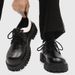 ShoeVault New 2025 Casual Big Toe Leather Derby Thick Sole Niche Height Increasing Stylish Trendy Shoes British Style Z26_vogvips.com