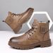European Warm Series New Casual With Cotton Lining, Warm Martin Trendy Versatile Work Boots, Men's Shoes_vogvips.com