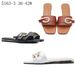 Women's Solid Color Metal Buckle Flat Sandals - Ins Fashion Casual Summer Slide Shoes For Beach & Vacation_vogvips.com
