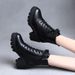 Z Martin 2024 New Winter Versatile Short With Chunky Mid Heels, Thick Soles, Internet Celebrity Platform Lace-up Boots_vogvips.com