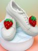 Two-piece Set Of Faux Strawberry And Peach Fruit Shoe Clips. Detachable Shoe Decorations, Multi-functional Decorative Shoes And Boots._vogvips.com
