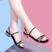 New Two-Way Wear For Women Summer 2026 Korean Version Versatile Stylish Ladies' Large Size Low-Heel Rhinestone Fairy_vogvips.com