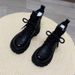 Platform 2024 Autumn Winter New British Style Versatile Fleece-Lined Short Soft Sole Martin Boots For Women_vogvips.com