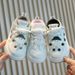 Girls Small White Shoes Cartoon High Top Boys Casual Board Shoes Soft Soled Baby Shoes_vogvips.com