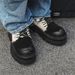 Unisex 2025 Autumn/Winter New Casual Leather Breathable Business Fashion Brand Thick Sole Derby Shoes Fashionable And Versatile_vogvips.com