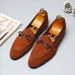 Men's Casual Shoes With Bowknot Genuine Suede Leather Trendy Party Wedding Loafers Flats Mens Driving Moccasins EUR Sizes 38-48_vogvips.com