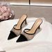 YX Open-Toe Pointed Mesh Rhinestone Sexy Slip-On For Women, Summer Outdoor Elegant Thin-Heeled High-Heel Sandals_vogvips.com