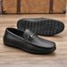 Euro Step Top Layer Cowhide Genuine Leather Casual Middle-aged Loafers Dad Men's Shoes_vogvips.com