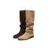 Velvet-textured Boots For Women, Model 25, Chunky Heel With Tassels, Milarad Long-leg Boots With Gathered Fabric, Knight-style Boots._vogvips.com