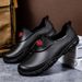 Customized Men's Boots, Stylish Short Water Sporty Waterproof Rubber Shoes, Thickened For Outdoor Wear, Non-slip Work_vogvips.com