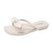 Bowknot Outdoor Slippers For Women New Summer Versatile Flat Non-slip Female Student Fashion Soft Sole Beach Sandals_vogvips.com