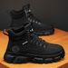European Warm Series Martin High Top Work Yllow Mn's Flc-Lind Cotton Shos Thick-Sold Outdoor Watrproof Lathr Boots Wintr Nw_vogvips.com