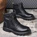 European Warm Series Martin Trendy Casual Mid-Top Leather Boots Winter Plush Work High-Top Men's Shoes_vogvips.com