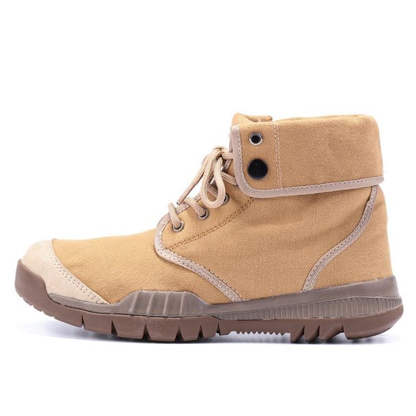 Martin Boots Big Yellow Boots Canvas Boots Men's British Fashion Hiking Shoes Folded Casual Foldable High And Low Top Shoes_vogvips.com