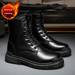 European Warm Series Martin 2025 New Work Non-Slip Waterproof Cotton Mid-Calf British Leather Shoes Motorcycle Boots Men_vogvips.com