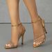 New European And American Cross-border Export Model Pointed-toe Strap Sandals For Women, High-heeled Shoes With_vogvips.com