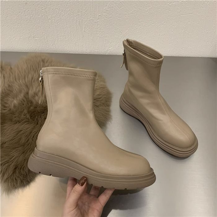 Black Designer Boots Women's Casual Canvas Shoes - Comfortable, Wear-Resisting Outdoor Footwear_vogvips.com