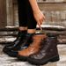 Plus-size Retro Martin Boots For Women, 2025 New Autumn/winter Style, European/American Fashion, Motorcycle Boots, Snow Boots_vogvips.com