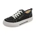 canvas Women's Summer Casual Versatile White Black Big Toe Shoes Autumn Thick Sole Breathable Board_vogvips.com