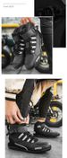 Men's Motorcycle Shoes, Non Slip Hight Top Durable Comfy Boots For Men's Winter Outdoor Riding Activities Camping Outdoor_vogvips.com