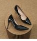 Elegant Nude High Heels Women S Black Patent Leather Stiletto Pumps Thin Heel Fashionable Footwear For Ladies_vogvips.com
