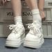 White High-End Style Women's Sneakers 2025 Spring And Autumn Versatile Ins Trend High-Value Platform Sole Student Shoes_vogvips.com