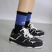Niche High Street Black White Color-Block Panda National Trend Student Ins Thick-Soled Sneakers New Couple Sports Shoes_vogvips.com