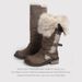 Super Warm, Integrated Leather And Fur~Detachable Buckle Strap, Women's Riding Snow Boots, 2025 Winter New Model,_vogvips.com