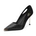 Fashionable Korean Style Women's High Heels Shallow Mouth Pointed Toe Stiletto Shoes Autumn For Women_vogvips.com