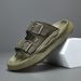 【 Price Control 】 Men's Genuine Leather Summer Casual Versatile British Trendy Shoes Breathable Slippers For Men_vogvips.com