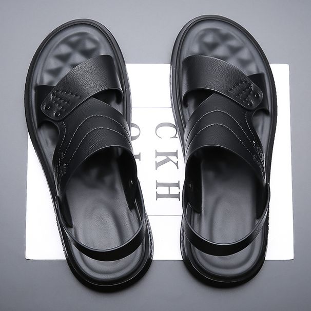 Summer Outdoor Beach Shoes 2025 New Car Wear Off Slip Dual Use Dad's Men's Sandals_vogvips.com