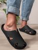 Men's Youth Mules New Spring And Summer Retro Slip-On Casual Loafers Waterproof Ultra-Soft Eva One-Piece Upper Half-Slip Flat Slippers_vogvips.com
